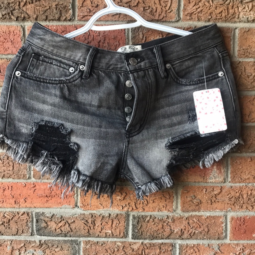 Free people Loving Good Vibrations Denim Shorts